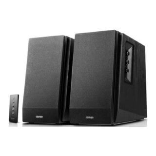 Edifier R1700BT Bluetooth Lifestyle Bookshelf Studio Speakers Black - BT/Dual 3.5mm AUX/Limited Distortion DSP/DRC/Classic Wood Finish/Wireless Remote