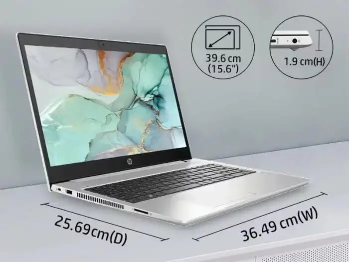 HP ProBook 450 G7 15.6" HD Intel i5-10210U 8GB 256GB SSD WIN10 PRO Intel UHD 620 Graphics Backlit 3CELL 1YR ONSITE WTY W10P Notebook (9WC58PA) - Image 2